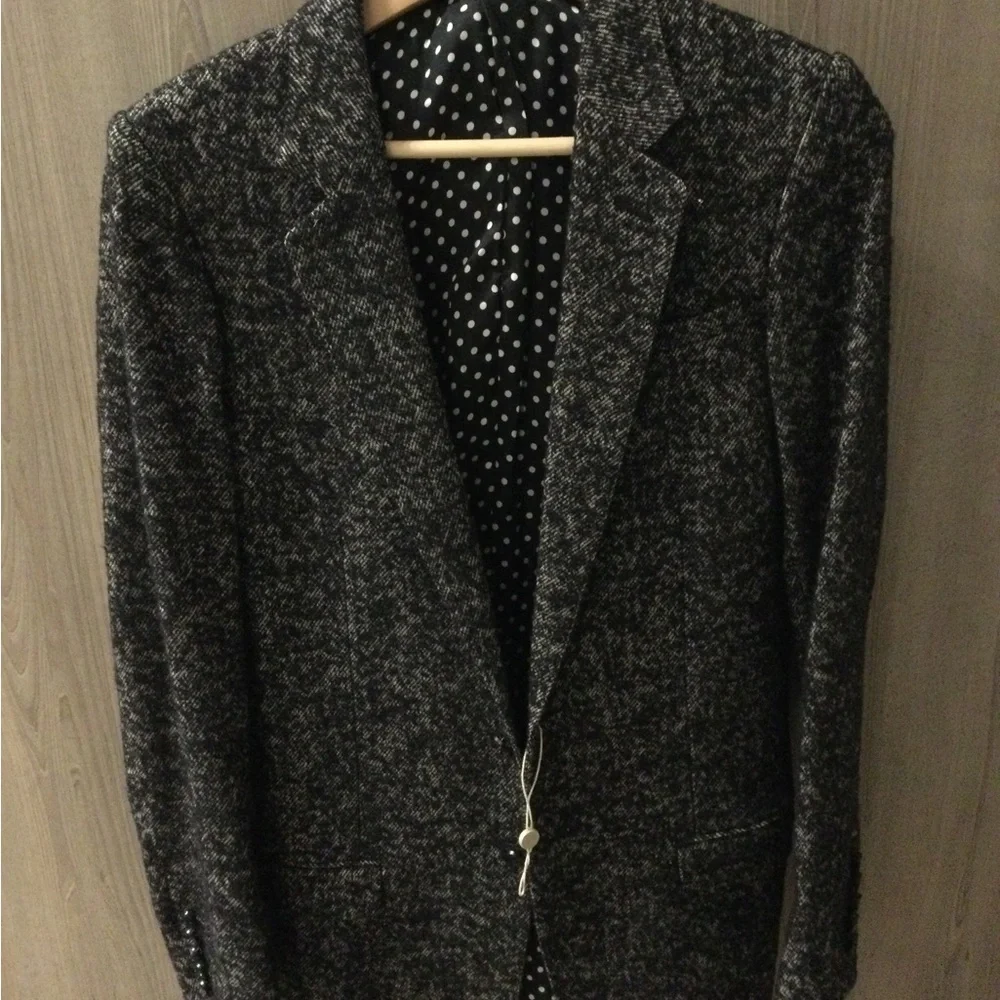Gucci Black Heather Zip-Up Knit Sweater